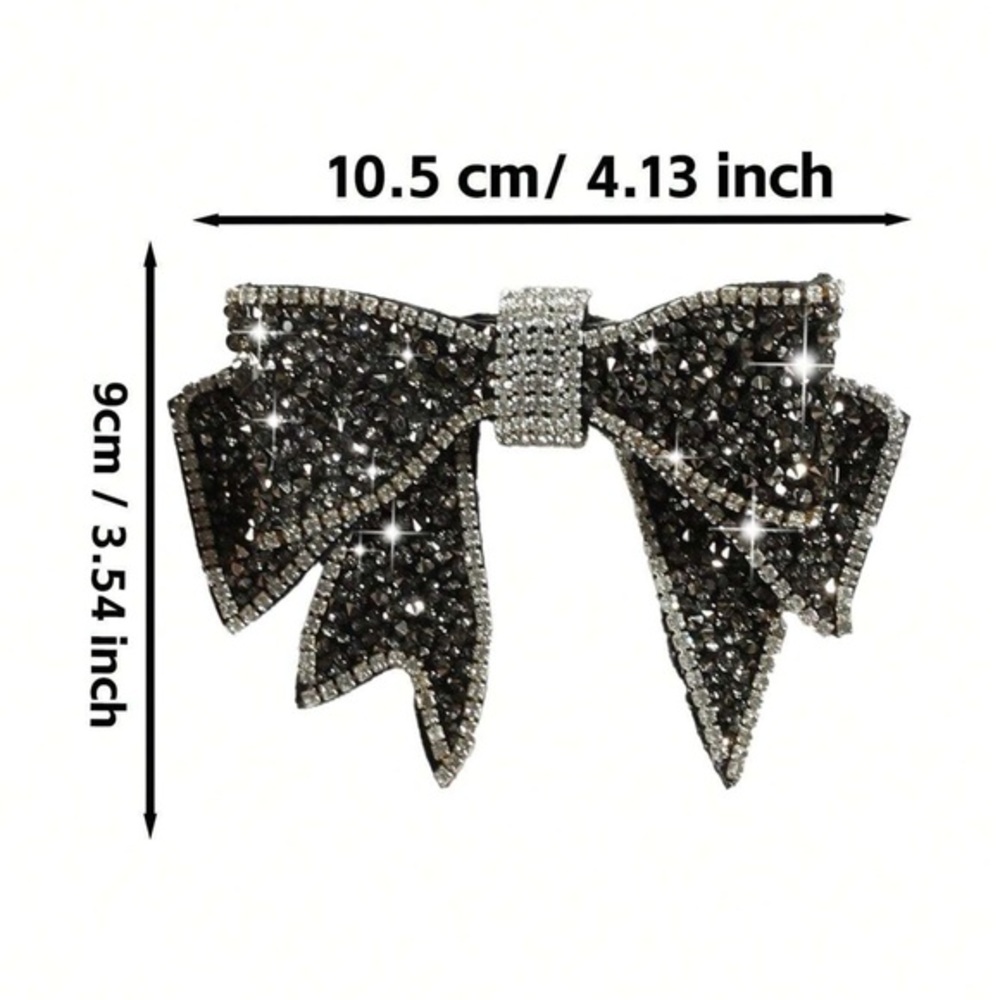 ✨NEW✨ Sparkling Rhinestone Bow Tie Brooch - Picture 6 of 6